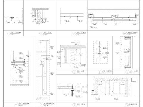  墙身细节收口cad大样图 
