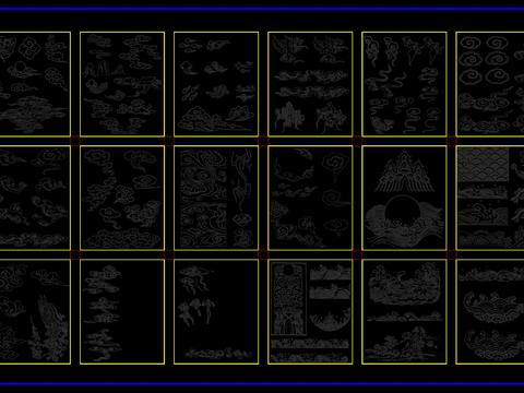  【设计必备】中式元素CAD图库 