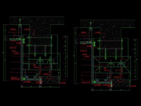  现代 室内 吊挂节点大样 