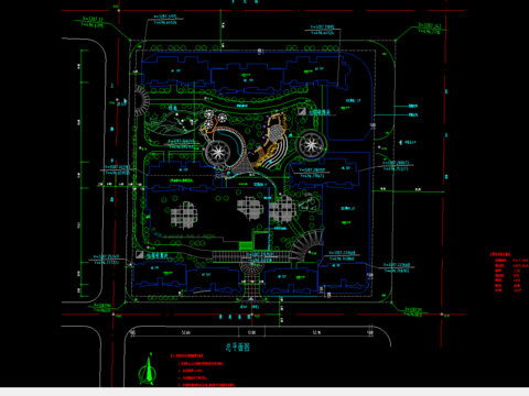  小区规划cad平面图 