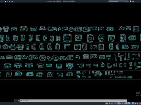  沙发模型CAD图库 