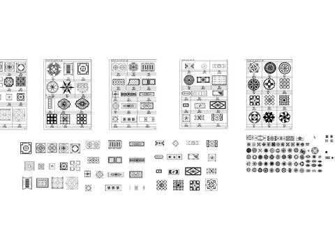  家居餐桌椅cad图库 