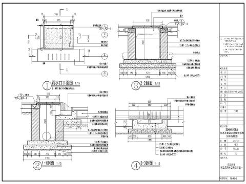  装饰井盖做法CAD施工图 