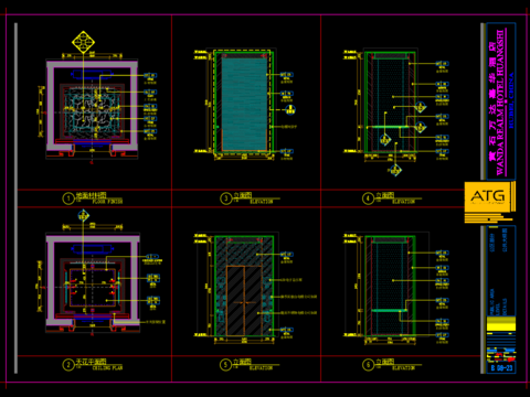  电梯轿厢CAD节点大样 