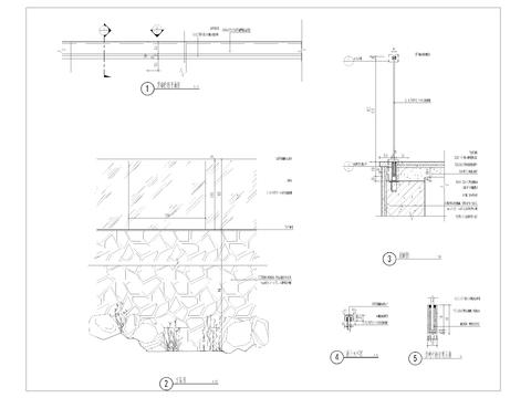  玻璃栏杆详图cad大样图 