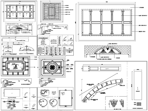  天花吊顶详图剖面分解图设计 天花 吊顶cad图库 