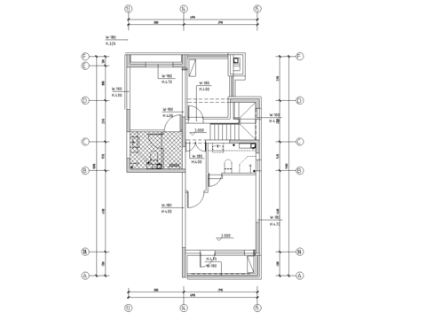  叠拼户型 家居住宅全套cad图库 