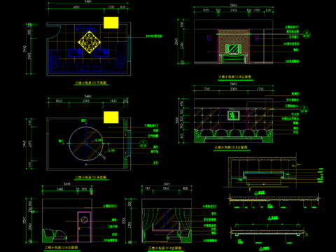  KTV包房CAD节点大样 