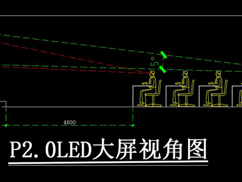  LED大屏视角图节点大样 