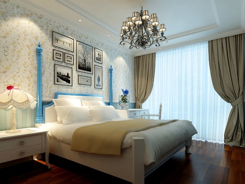  地中海亲亲小屋-两室两厅住宅装修施工图 