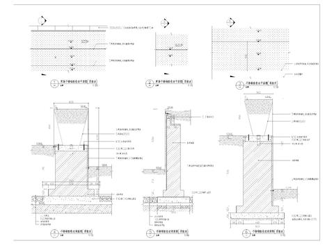  不锈钢收边做法详图 剖面节点大样图 