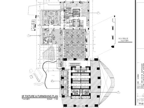  新中式宴会厅cad施工图 