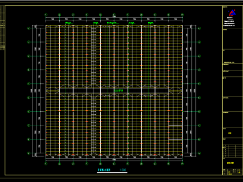  钢结构厂房仓库cad施工图 