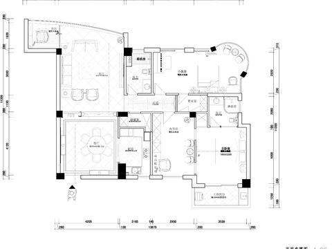  欧式风格CAD施工图 