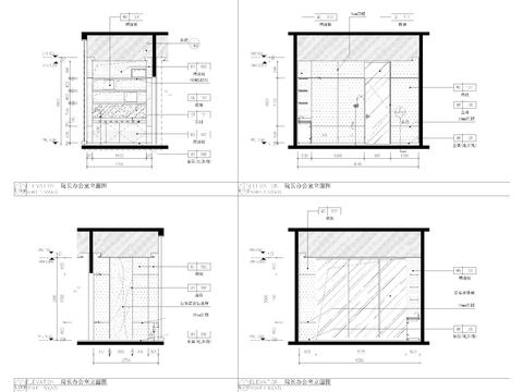  醫(yī)院美容治療室cad施工圖 