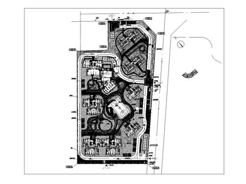  公寓項目景觀cad施工圖 