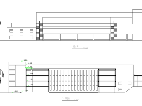  图书馆cad方案图 