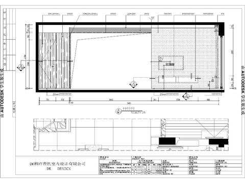  现代118㎡住宅样板房cad施工图 