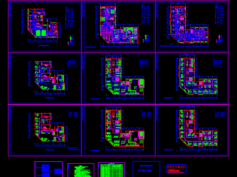  洗浴中心电气CAD施工图 