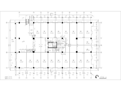 寫字樓 辦公樓建筑cad平面圖 