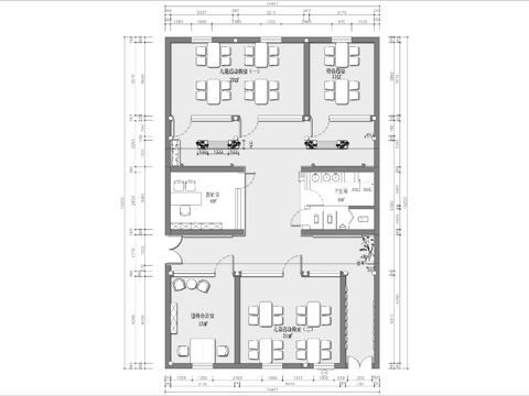  小托儿所cad平面图 
