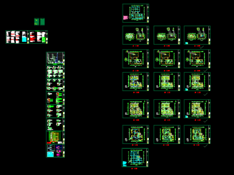  农贸批发市场办公综合楼电气cad施工图 