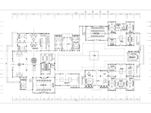  售楼处cad施工图 