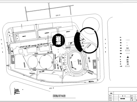  体育馆cad施工图 