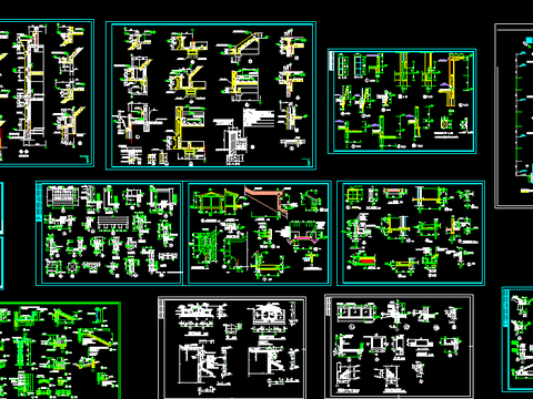  建筑cad节点大样 