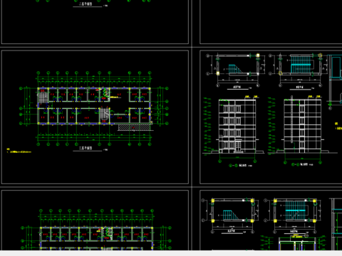  某监狱综合办公楼框架结构建筑施工图 