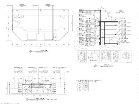  商业服务台cad大样图 