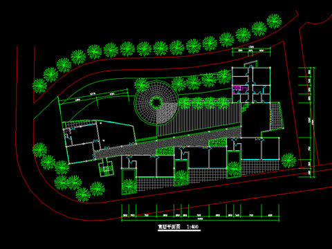  幼儿园设计cad施工图 