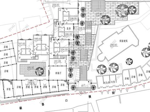  重慶寶輪寺修復(fù)CAD施工圖 