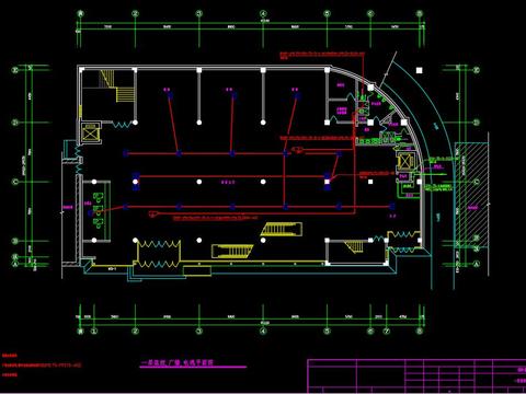  客运站弱电平面cad施工图 
