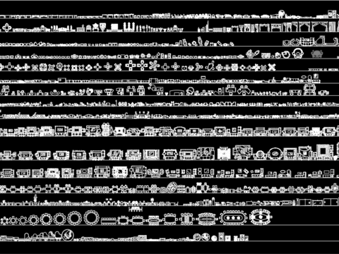  家具模块CAD图库 