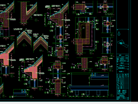  某别墅石材装饰CAD图 