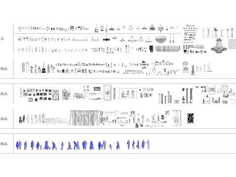  常用cad立面图库 