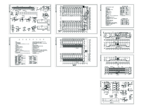  看守所建筑CAD施工图 