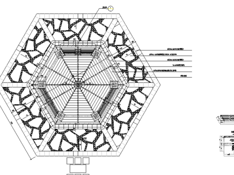  公园景亭CAD节点大样 