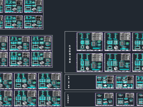  内嵌抽屉cad图库 