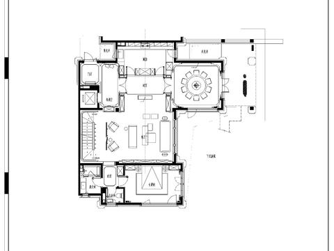  别墅样板间装修施工图 