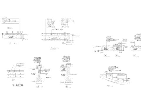  侧石台阶CAD施工图 
