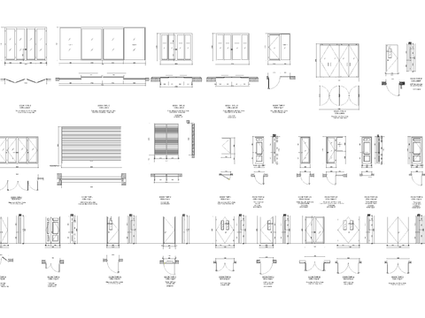  办公隔断cad图库 