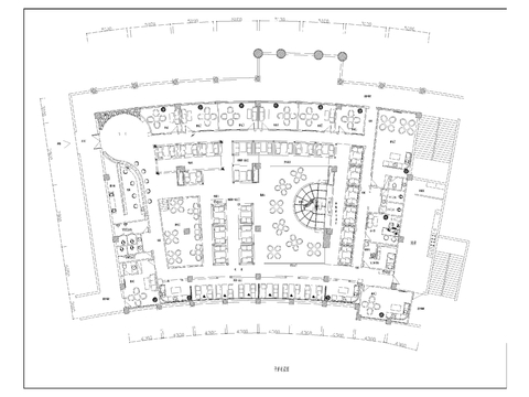  星巴克咖啡cad施工图 