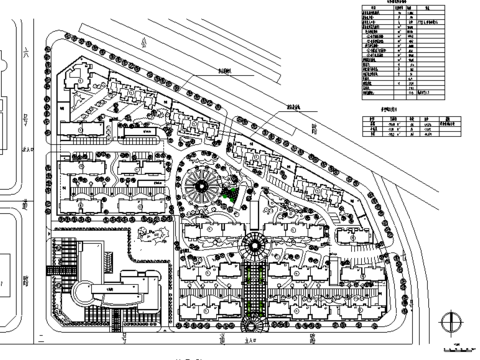  小区住宅cad平面图 