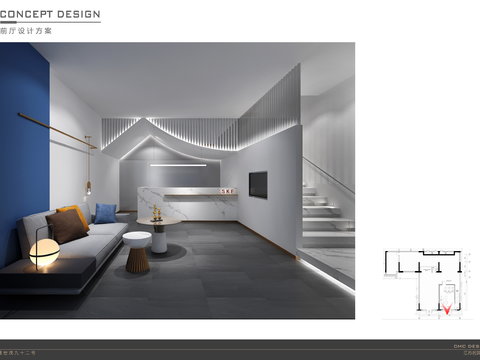  概念方案+空间摄影+平立面图+展板+施工图 