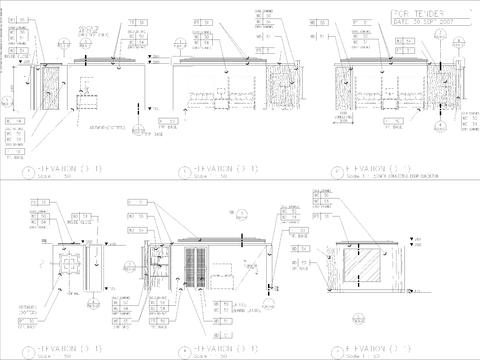  高档品牌酒店标准客房区cad大样图 