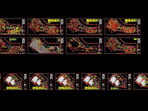  售楼处cad施工图 