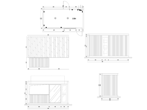  10营地集装箱cad立面图 
