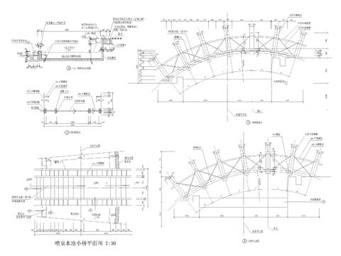  喷泉详图cad大样图 